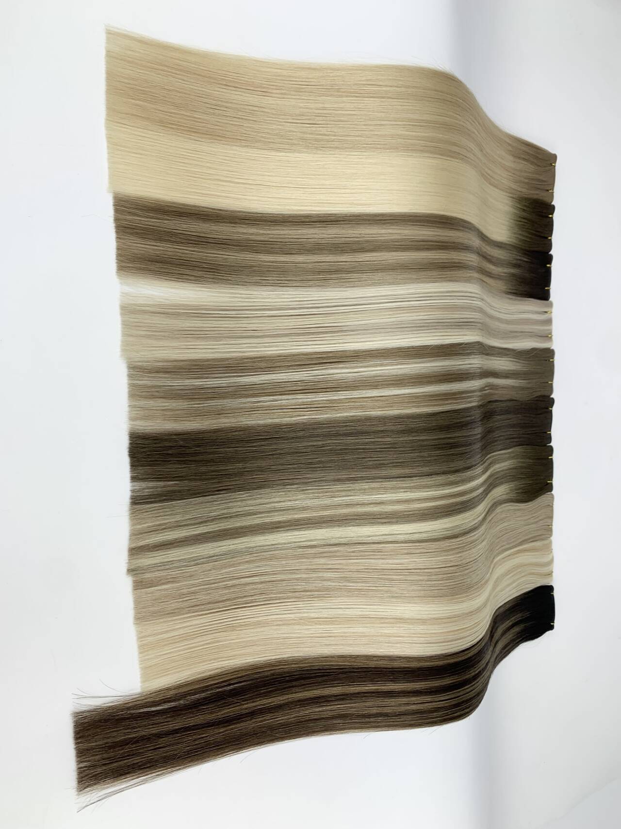 Tophelle Brand European Remy Hair Extensions 100% Virgin Real Raw Hair White Blonde Highlights Geniu